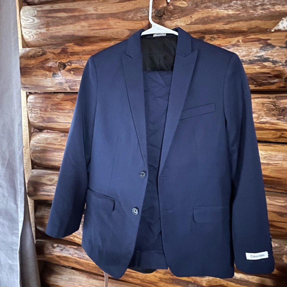 Calvin Klein Boys Navy Suit